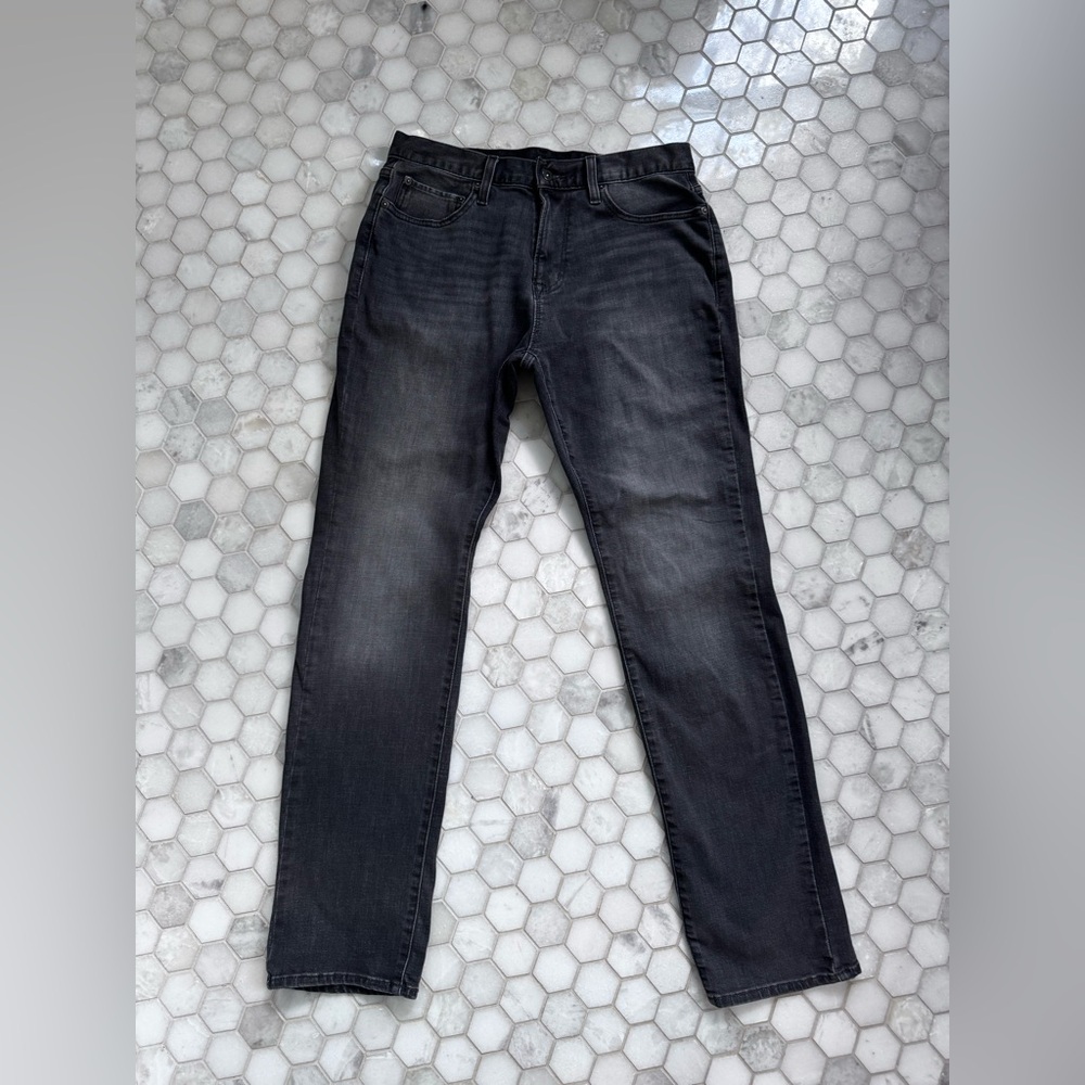 Daniel Cremieux Comfort Flex Jeans Mens 32x 33 Dark Gray Straight Leg Denim